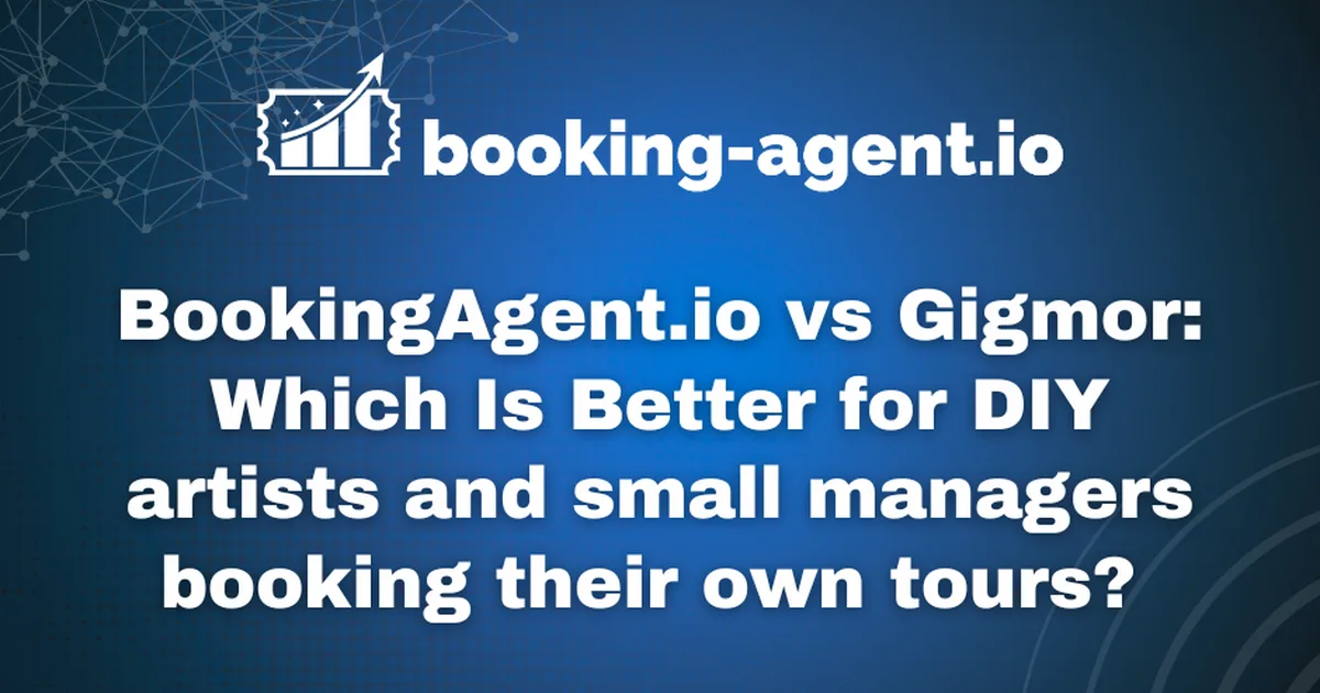 Booking-Agent.io vs Gigmor: Best Gigmor Alternative 2026
