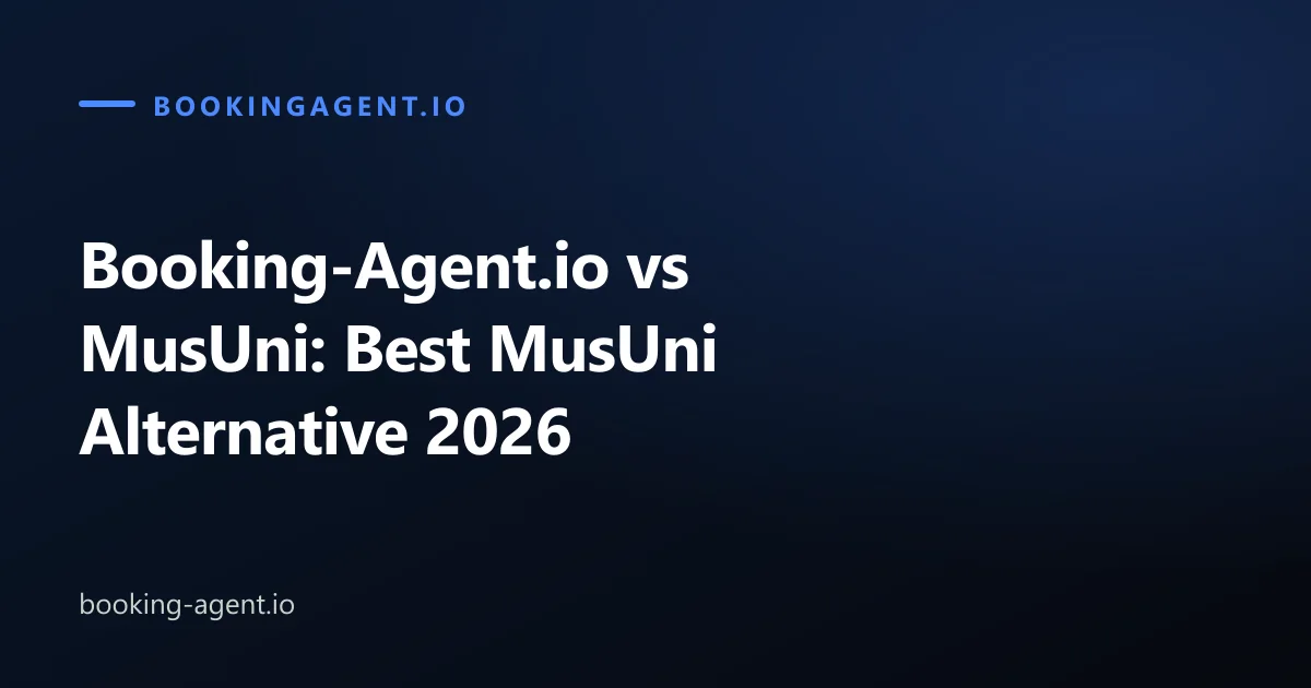 Booking-Agent.io vs MusUni: Best MusUni Alternative 2026