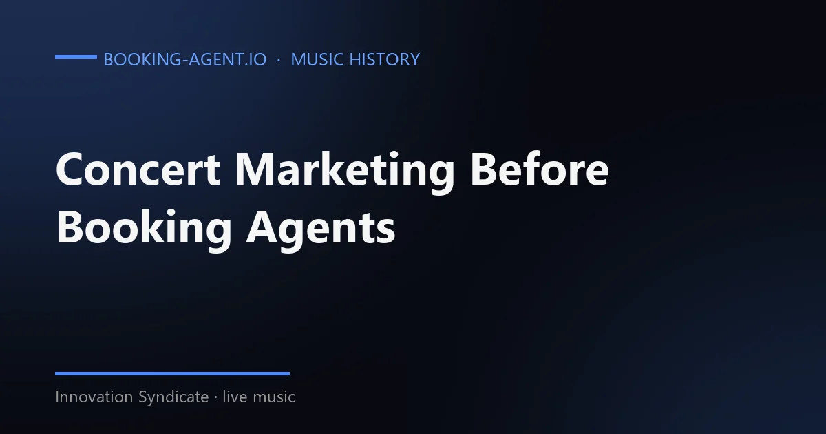 Concert marketing before booking agents existed: how London's musicians sold their own shows between 1672 and 1749