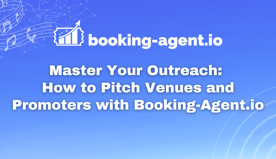 Find Venues and Talent buyers using city and genre search, Booking-Agent.io is a live search engine for finding venues and talent buyers based on similar artists. Get more shows, book more shows, book more live event shows, get more gigs 2024 how to book more shows in 2024, talent buyers, concert venues, book more concert shows, concert venue contacts, concert bookers, find booking agent for musician, find booking agent for band, booking agency for musicians, music industry, booking data tool, talent buyers, live music, artist-focused, venue contacts, real-time search, machine learning, tour planning, gig bookings, venue data, talent buyer contacts, music marketing tool, concert venues, indie artists, playlist promotion, how to get gigs for indie artists, how to play concerts at top venues, best tools for booking live music gigs, how to find talent buyers for tours, strategies for indie artists to book more shows, how to use booking tools for gig success, finding the best venues for new artists, tips for booking your first live concert